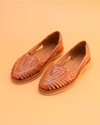 Mexas Güerita Handmade Leather Huaraches in Tan
