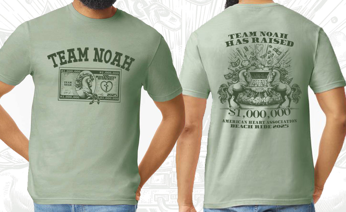 Team Noah 2025 AHA Beach Ride Short Sleeve T-Shirt
