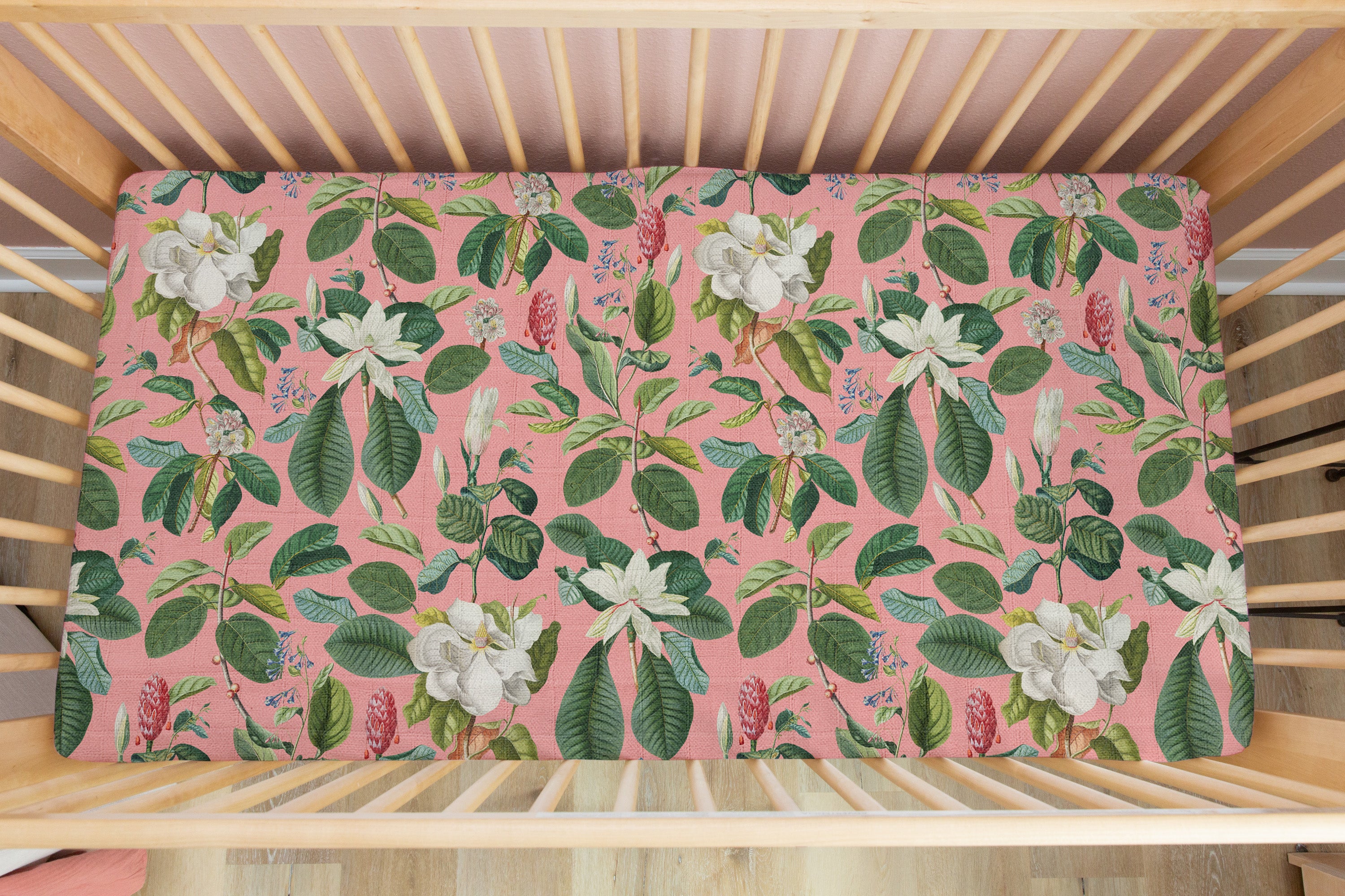 Adelaide Floral | 100% Organic Cotton Muslin Baby Bedding
