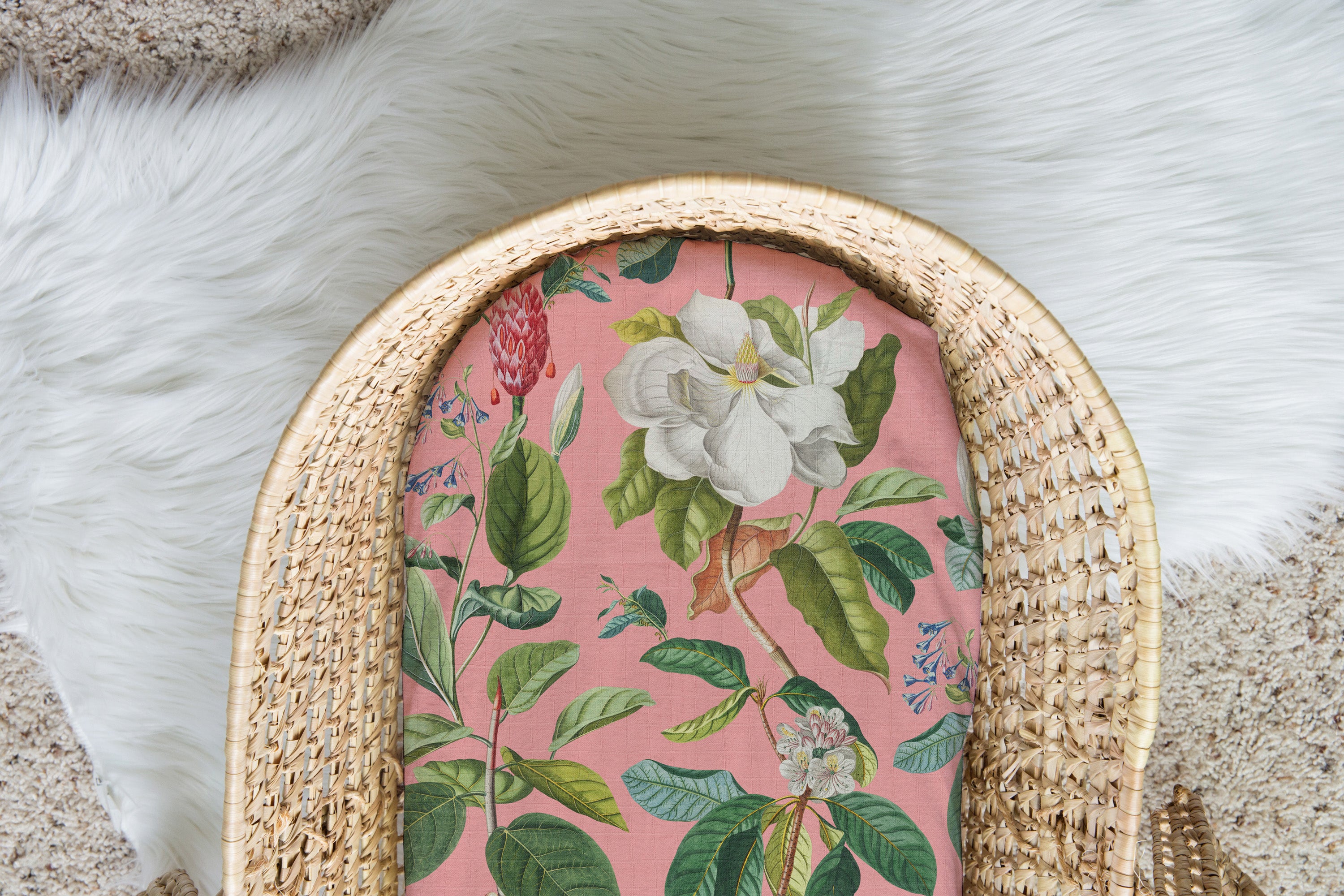 Adelaide Floral | 100% Organic Cotton Muslin Baby Bedding