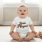 Babe Magnet | 6-12m White Bodysuit