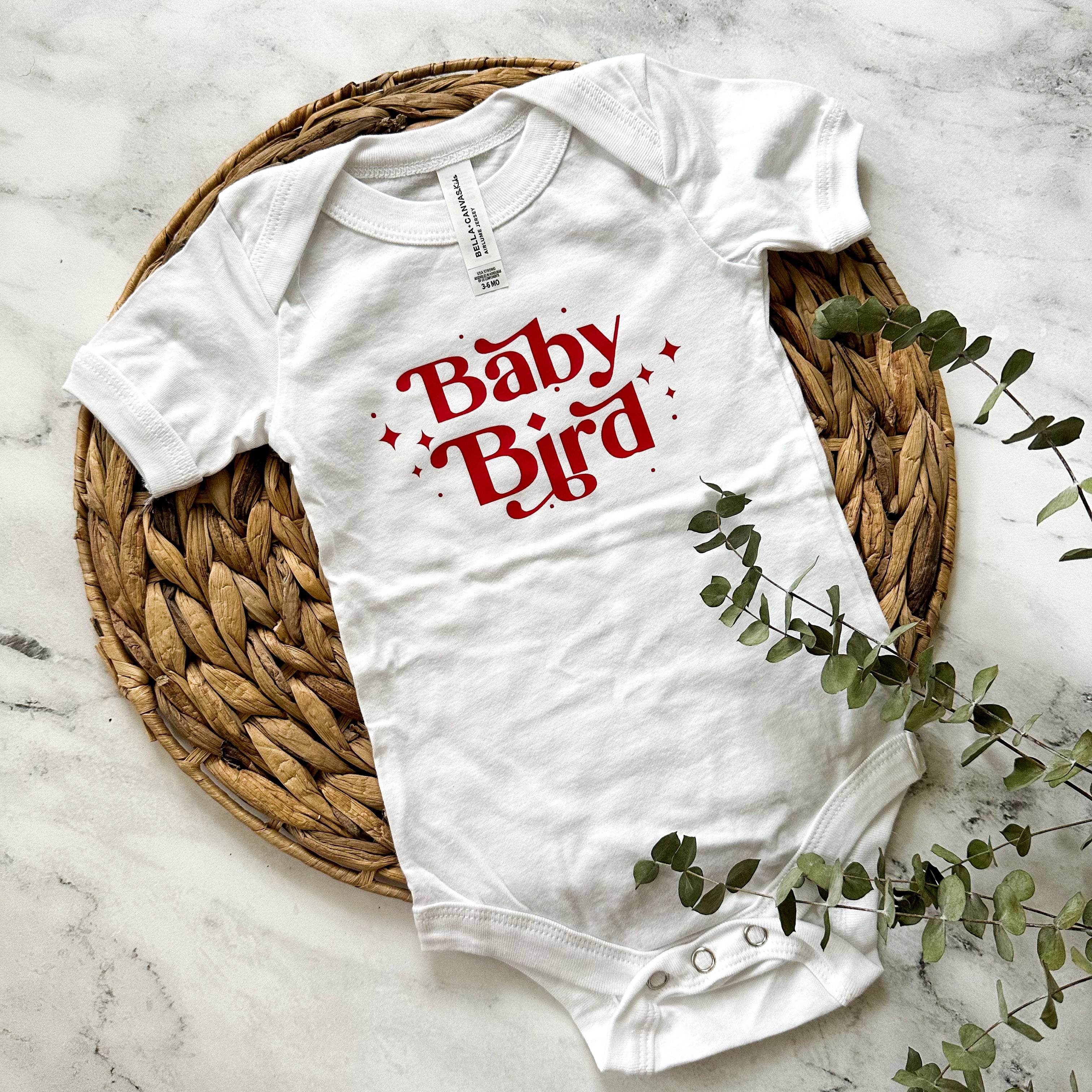 Baby Bird | 3-6m White Bodysuit