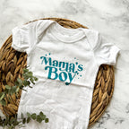 Mama's Boy | 3-6m White Bodysuit