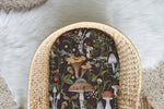 Load image into Gallery viewer, Forest Floor Midnight | 100% Organic Cotton Muslin Baby Bedding

