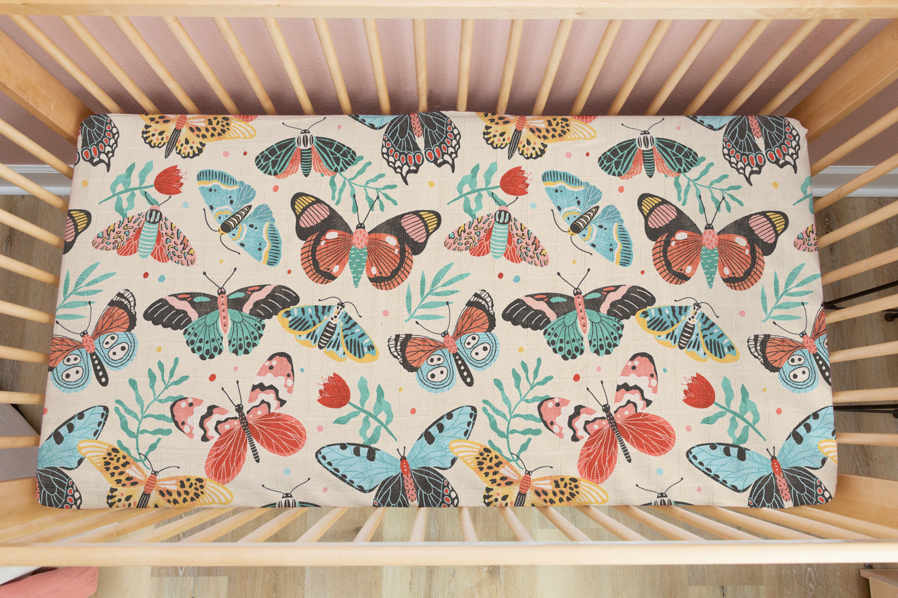 Flutter | 100% Organic Cotton Muslin Baby Bedding