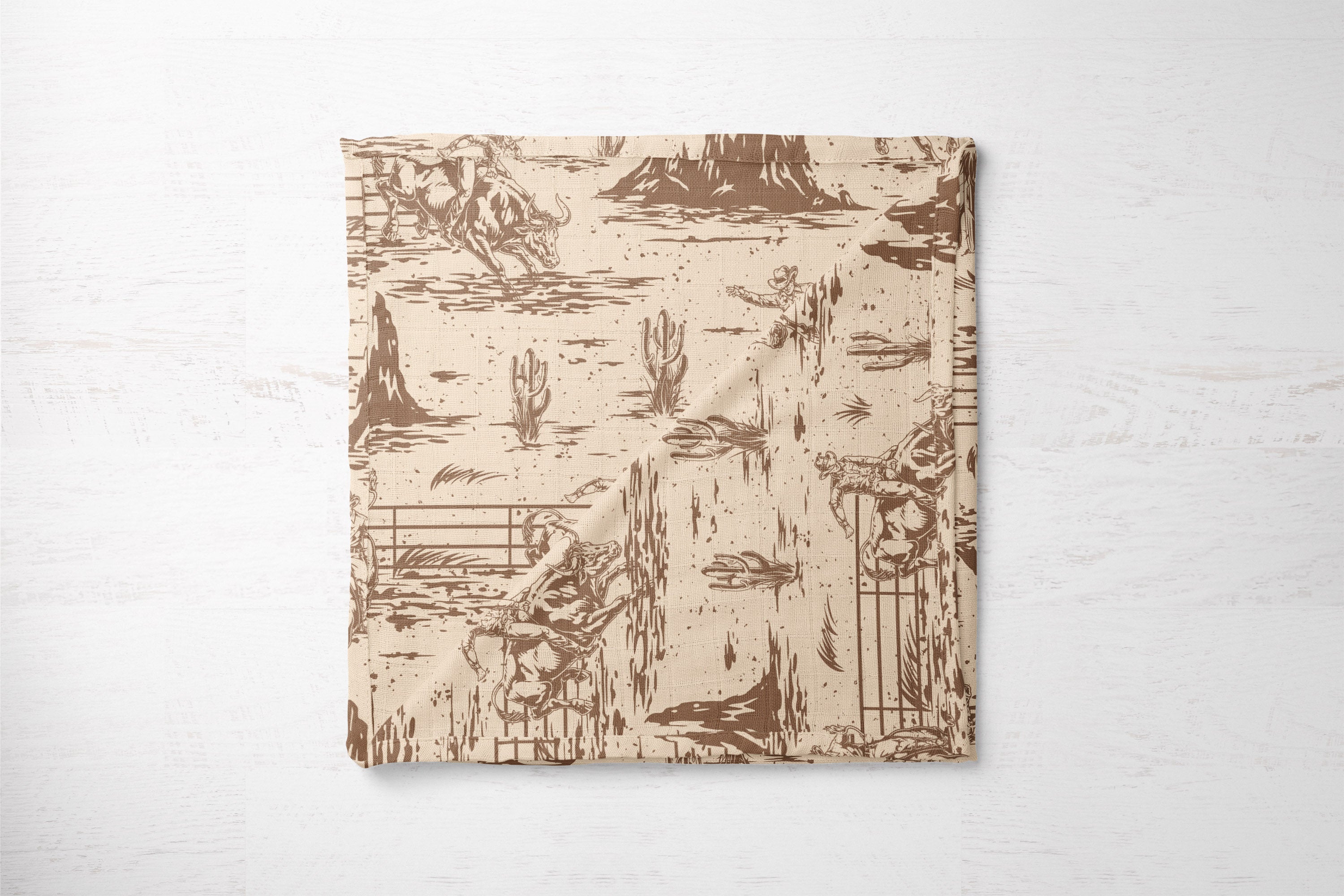 Giddy Up Cowboy | 100% Organic Cotton Muslin Baby Bedding