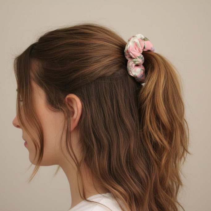 Adelaide Floral Jumbo Scrunchie