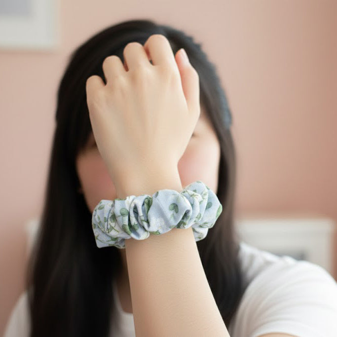 Cotton Blooms Jumbo Scrunchie