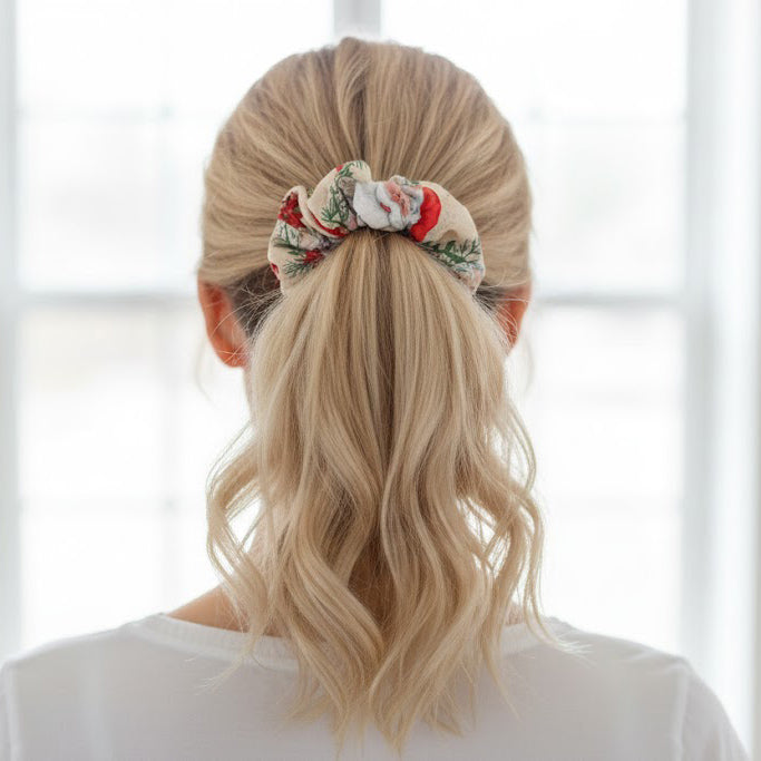 Jolly Saint Nick Jumbo Scrunchie