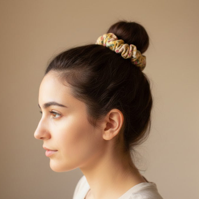 Louisa Floral Jumbo Scrunchie