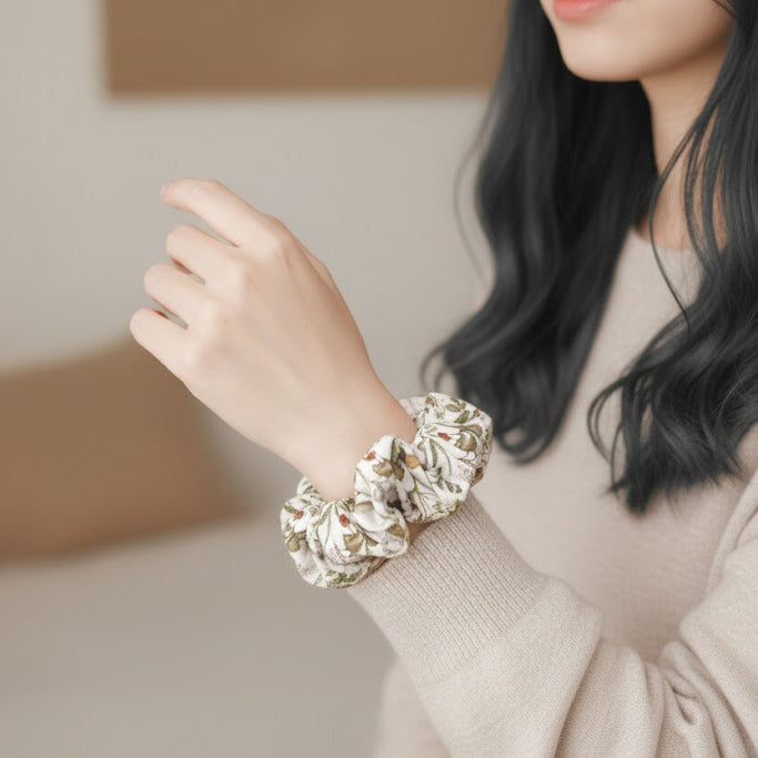 Morning Forest Floor Jumbo Scrunchie