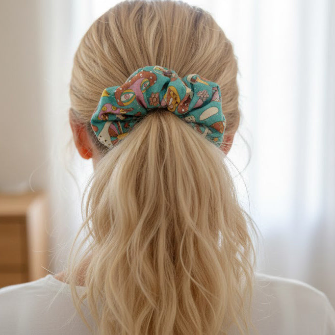 Magical Mushrooms Jumbo Scrunchie