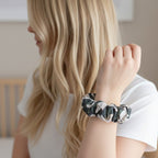 Midnight Magnolia Jumbo Scrunchie