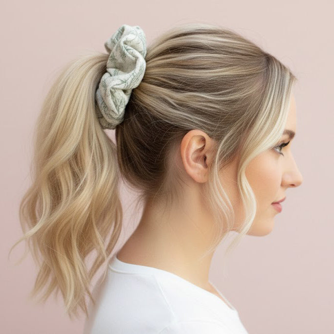 On The Range Sage Jumbo Scrunchie