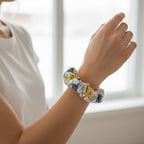 Polka Cat Jumbo Scrunchie