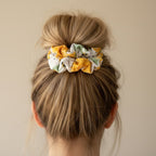 Sunflower Bees Jumbo Scrunchie