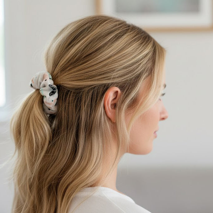 She Sells Seashells Jumbo Scrunchie