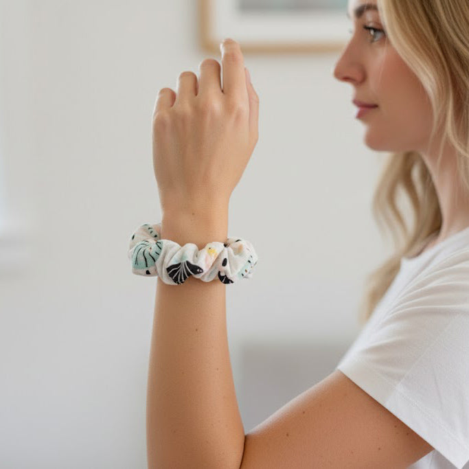 She Sells Seashells Jumbo Scrunchie