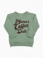 Load image into Gallery viewer, Mama&#39;s Coffee Date Organic Crewneck Pullover
