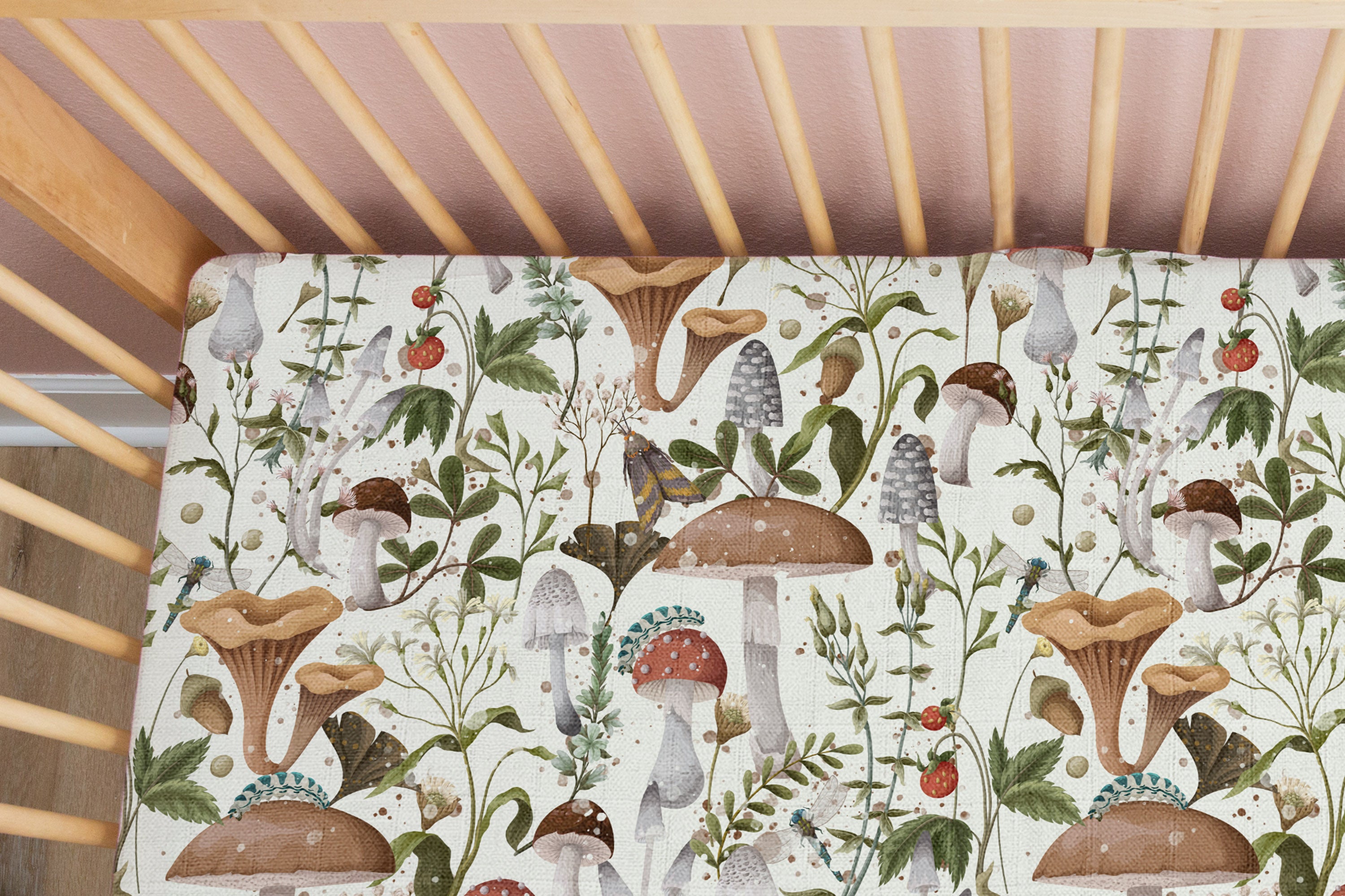 Morning Forest Floor | 100% Organic Cotton Muslin Baby Bedding