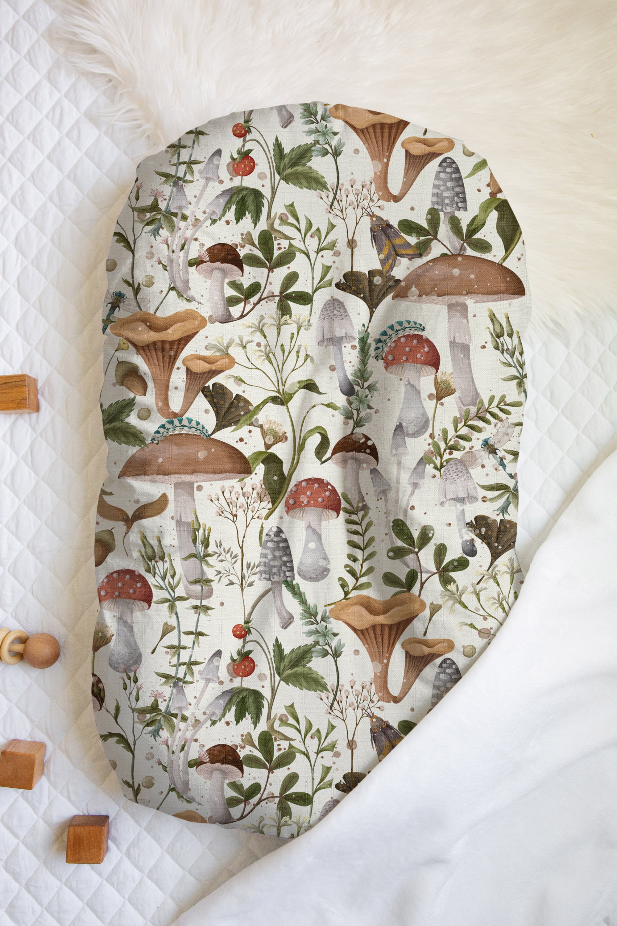 Morning Forest Floor | 100% Organic Cotton Muslin Baby Bedding