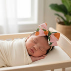 Orange Blossoms Baby Bow