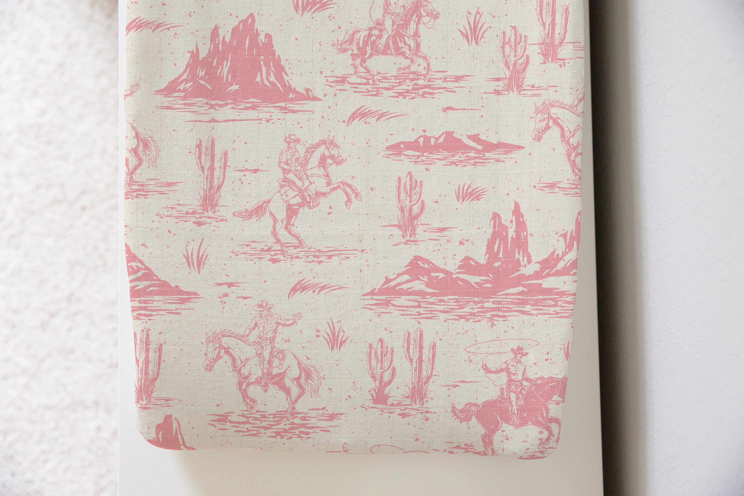 On The Range - Rose | 100% Organic Cotton Muslin Baby Bedding