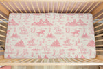 Load image into Gallery viewer, On The Range - Rose | 100% Organic Cotton Muslin Baby Bedding
