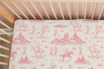 Load image into Gallery viewer, On The Range - Rose | 100% Organic Cotton Muslin Baby Bedding
