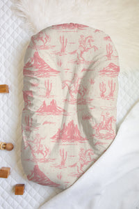 On The Range - Rose | 100% Organic Cotton Muslin Baby Bedding