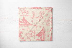 On The Range - Rose | 100% Organic Cotton Muslin Baby Bedding