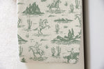 Load image into Gallery viewer, On The Range - Sage | 100% Organic Cotton Muslin Baby Bedding
