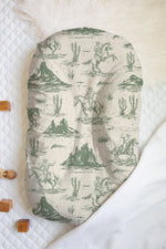 Load image into Gallery viewer, On The Range - Sage | 100% Organic Cotton Muslin Baby Bedding
