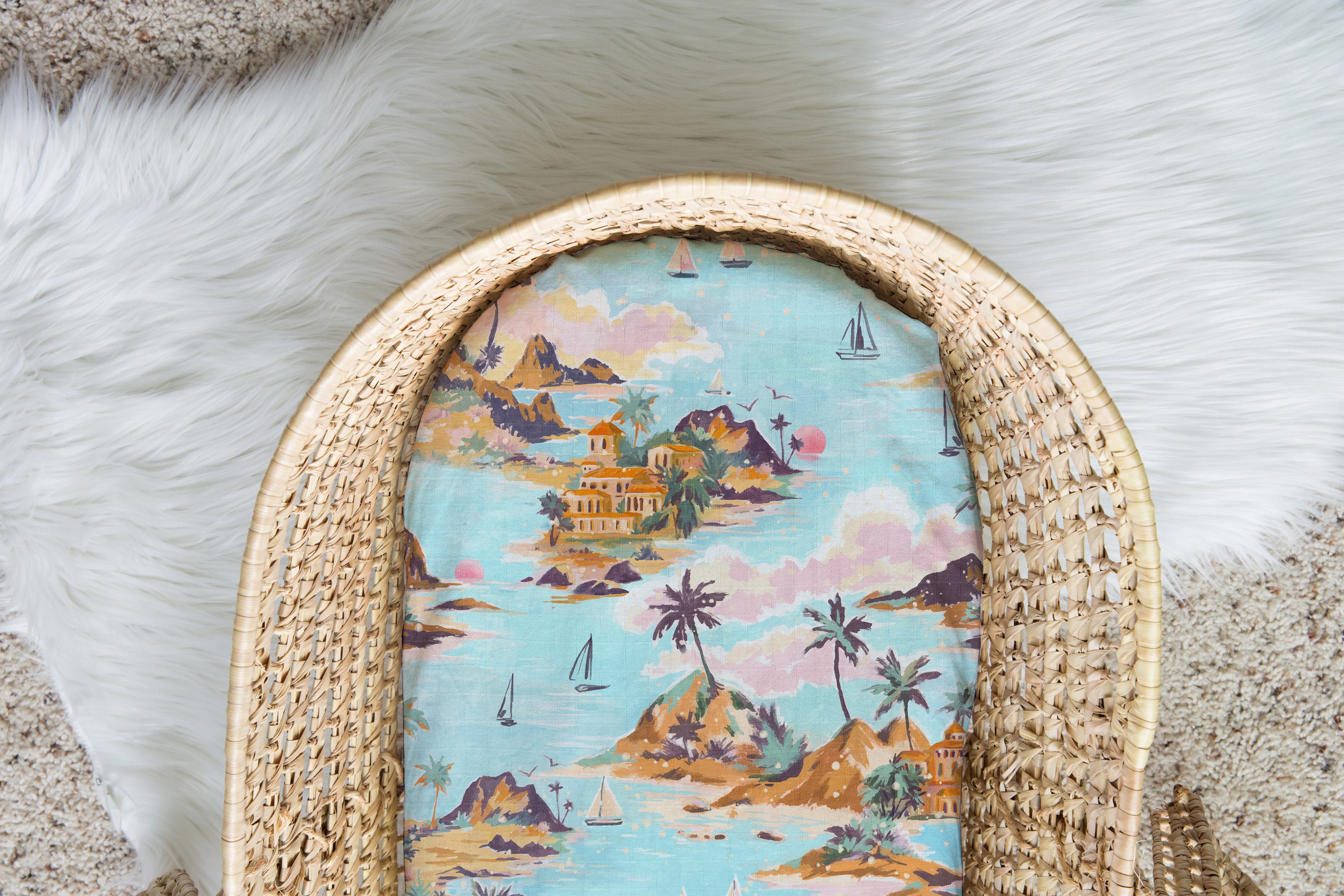 On Vacation | 100% Organic Cotton Muslin Baby Bedding