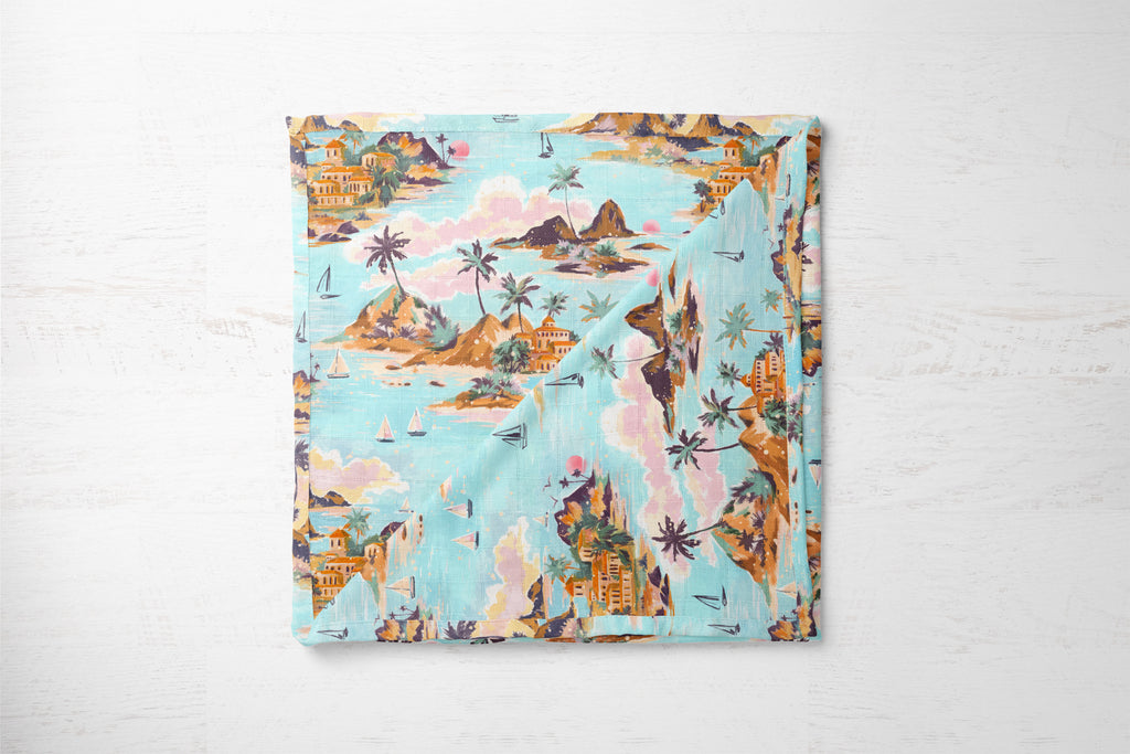 On Vacation | 100% Organic Cotton Muslin Baby Bedding