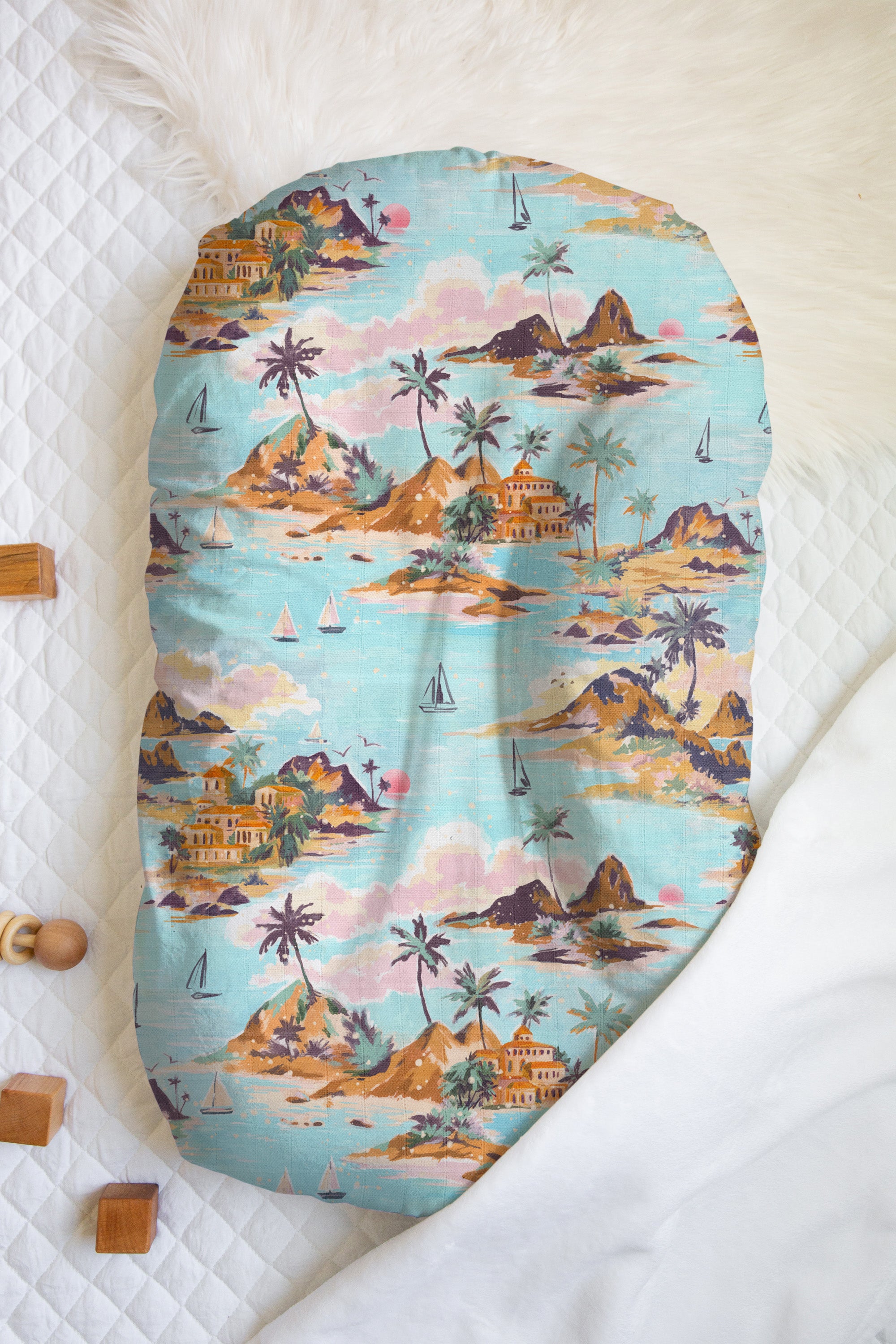 On Vacation | 100% Organic Cotton Muslin Baby Bedding