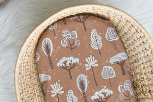 Forest Fanfare | Moses Basket Sheet | 100% Organic Cotton Muslin