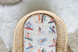 Surf's Up NEW | 100% Organic Cotton Muslin Baby Bedding