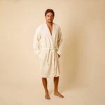 Load image into Gallery viewer, The Organic Weightless Waffle Robe - Wheat
