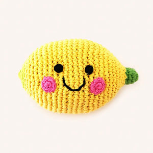 Organic Crocheted Fruit Rattle | Friendly Lemon