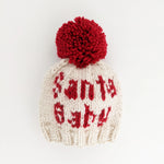 Load image into Gallery viewer, Santa Baby Hand Knit Pom Pom Beanie Hat
