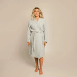 Load image into Gallery viewer, The Organic Weightless Waffle Robe - Silver
