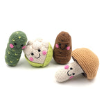 Load image into Gallery viewer, Organic Crocheted Veggie Rattle | Friendly Cauliflower
