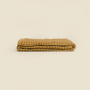 Organic Weightless Waffle Baby Blanket | Dijon