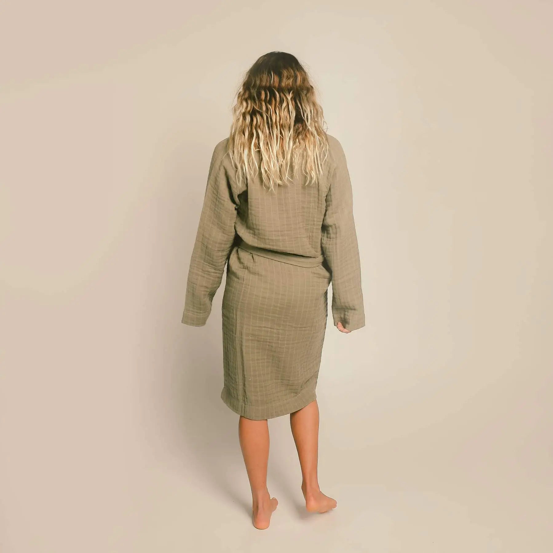 The Organic Gauzy Robe - Sage