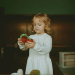 Load image into Gallery viewer, Organic Crocheted Fruit Rattle | Friendly Cherries
