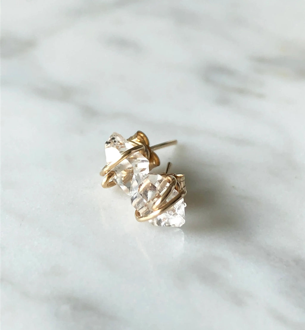 Herkimer Diamond Studs