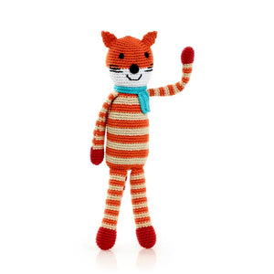 Organic Crocheted Rattle Toy | Fox