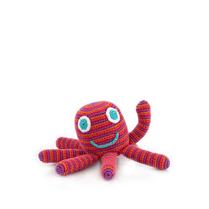 Organic Crocheted Rattle Toy | Octopus