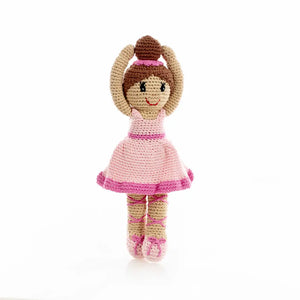 Crocheted Organic Doll | Pink Ballerina